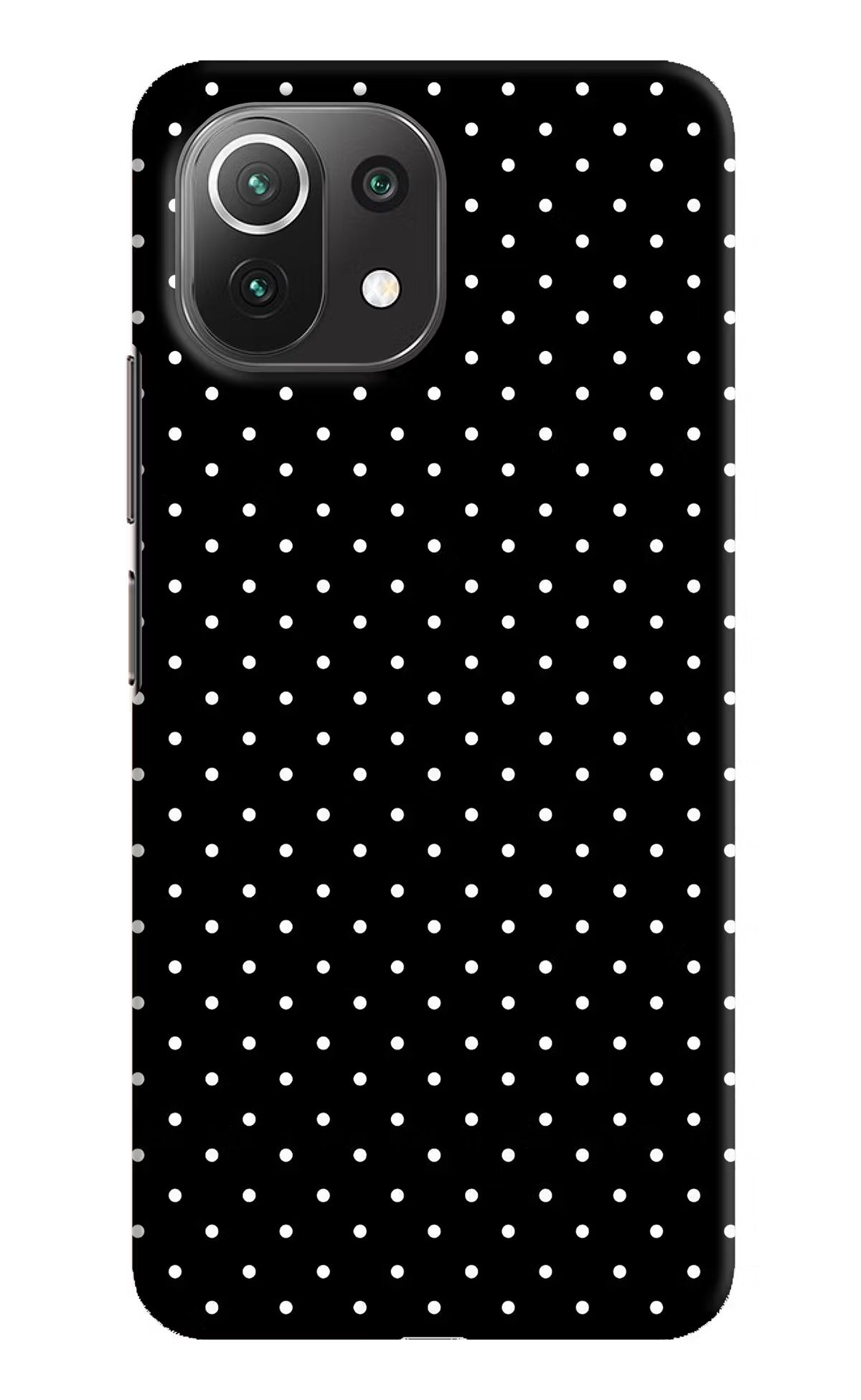 White Dots Mi 11 Lite Hard Case Back Cover by Casekaro