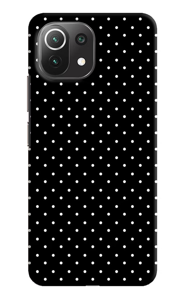 White Dots Mi 11 Lite Hard Case Back Cover by Casekaro