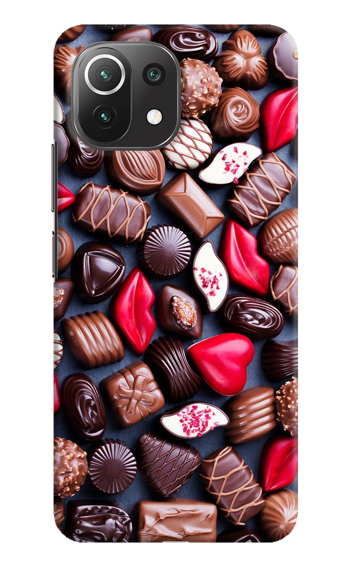 Chocolates Mi 11 Lite Hard Case Back Cover by Casekaro