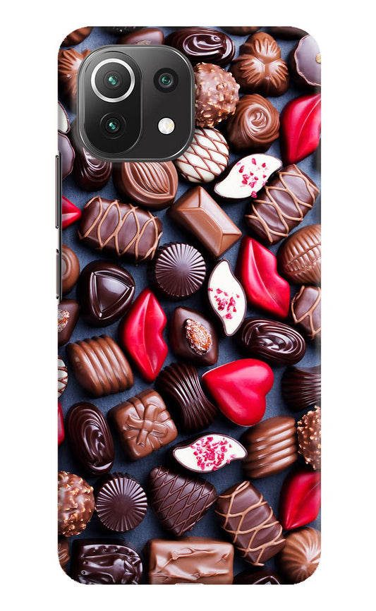 Chocolates Mi 11 Lite Hard Case Back Cover by Casekaro