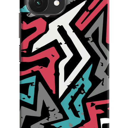 Geometric Graffiti Mi 11 Lite Hard Case Back Cover by Casekaro