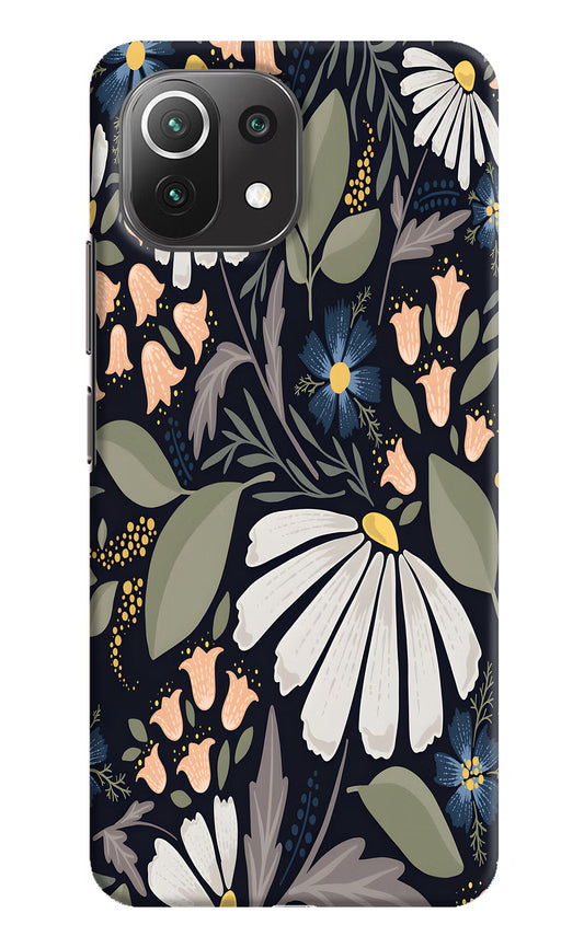 Flowers Art Mi 11 Lite Hard Case Back Cover by Casekaro