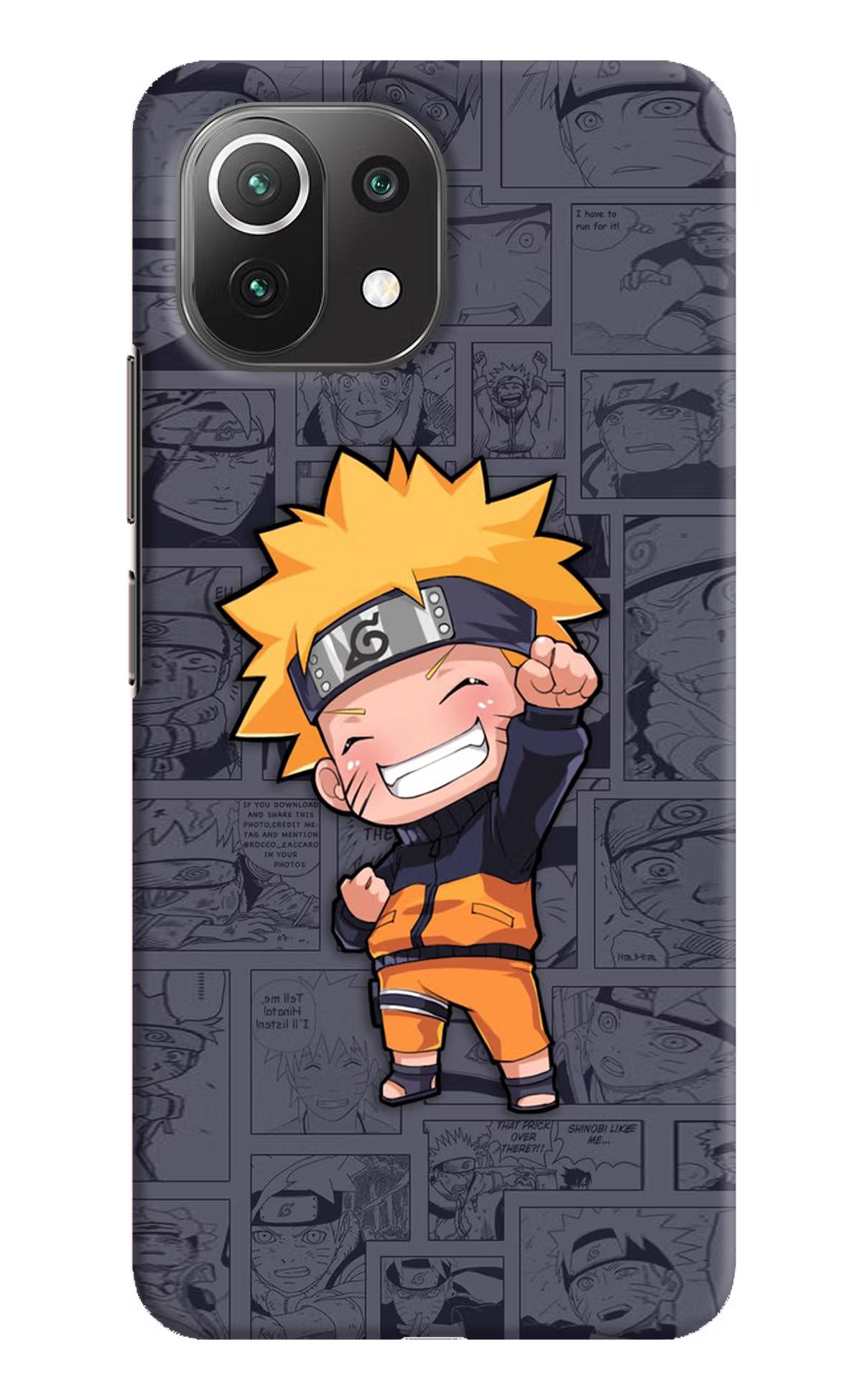 Chota Naruto Mi 11 Lite Hard Case Back Cover by Casekaro