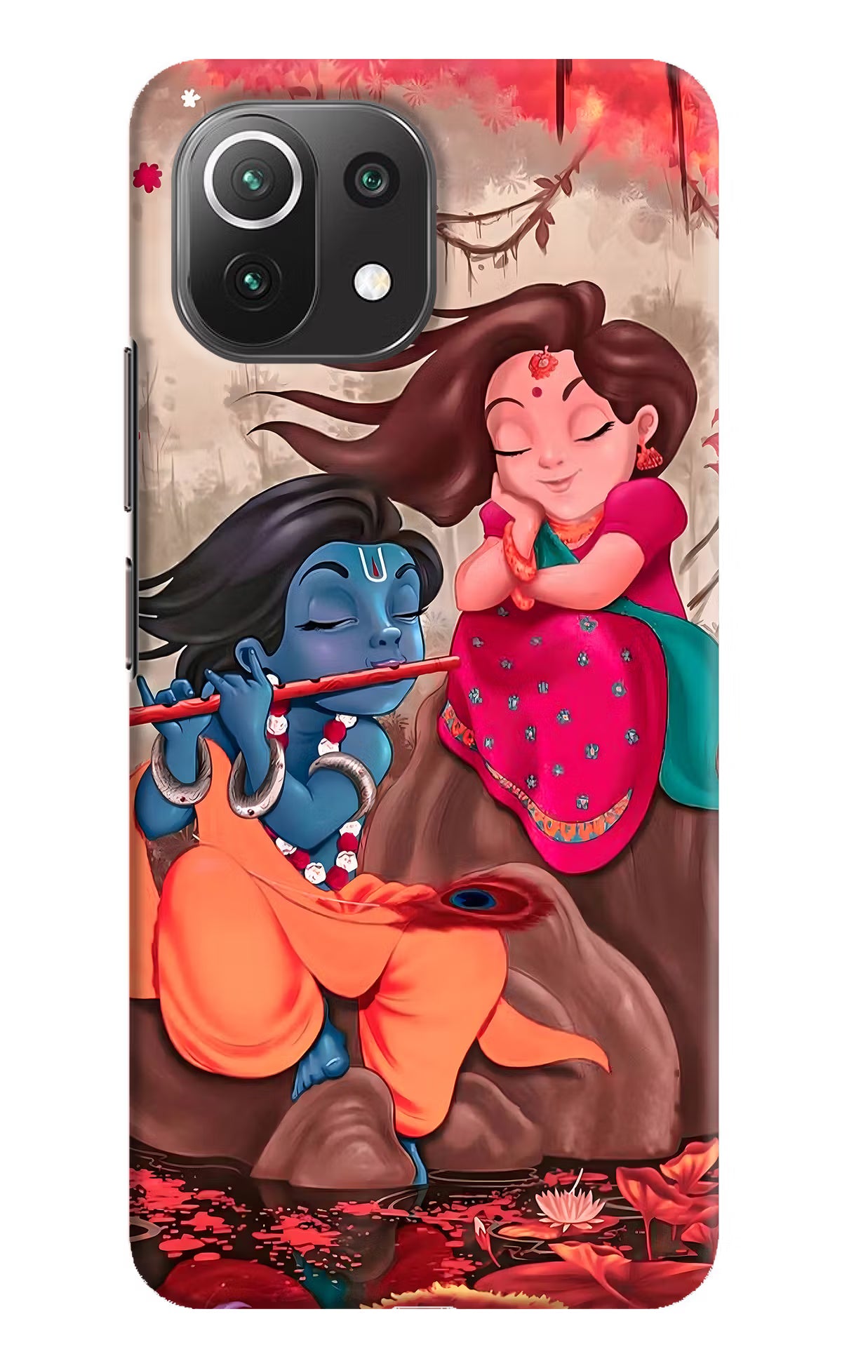 Radhe Krishna Mi 11 Lite Hard Case Back Cover by Casekaro