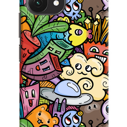 Veggie Doodle Mi 11 Lite Hard Case Back Cover by Casekaro