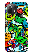 Game Doodle Mi 11 Lite Hard Case Back Cover by Casekaro