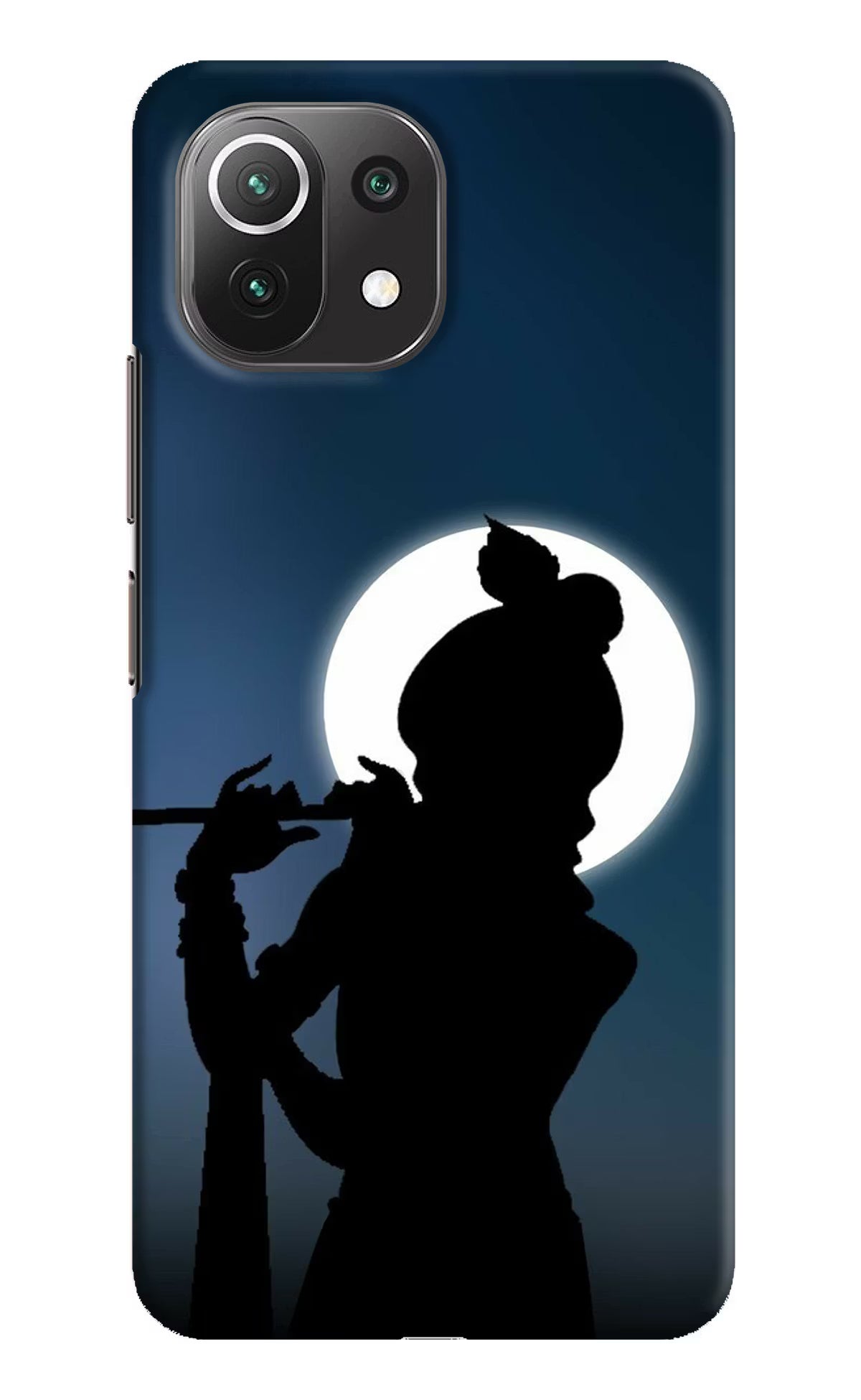 Shri Krishna Silhouette Mi 11 Lite Hard Case Back Cover by Casekaro