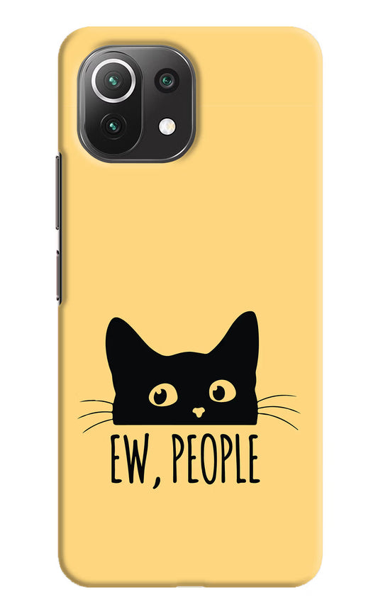 Ew People Catitude Mi 11 Lite Hard Case Back Cover by Casekaro