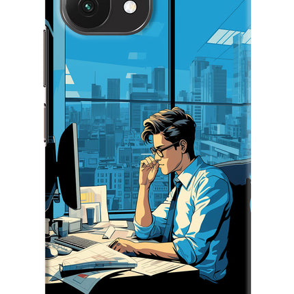 Focused Hustler (AI Generated) Mi 11 Lite Hard Case Back Cover by Casekaro