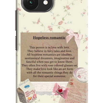 Hopeless Romantic Mi 11 Lite Hard Case Back Cover by Casekaro