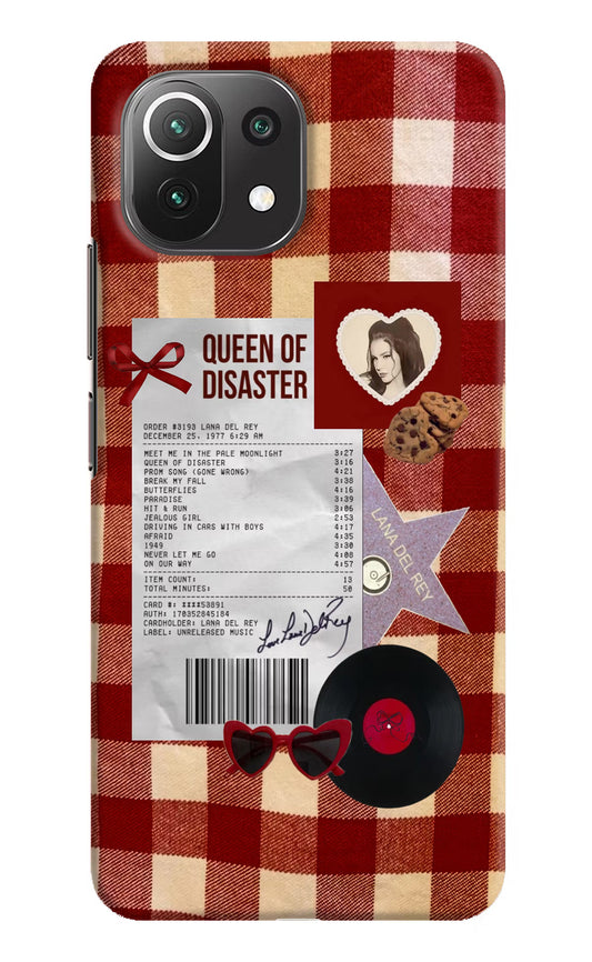 Queen of Disaster Mi 11 Lite Hard Case Back Cover by Casekaro