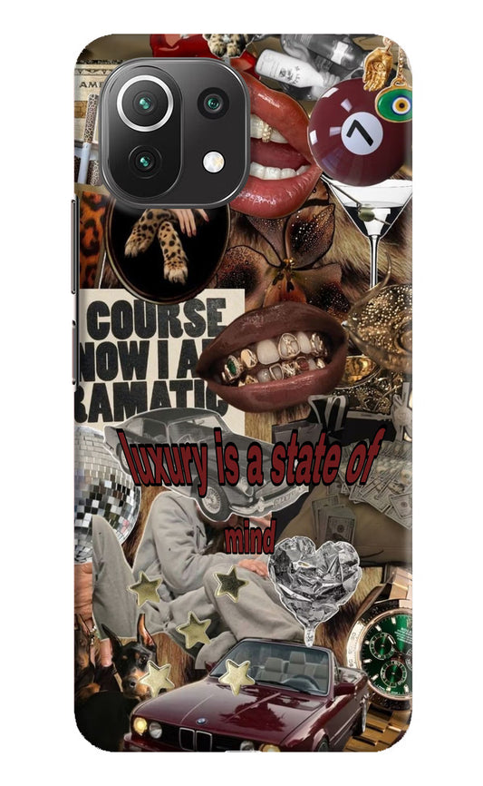 Luxury Mi 11 Lite Hard Case Back Cover by Casekaro