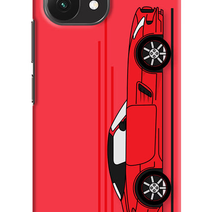 Red Velocity Mi 11 Lite Hard Case Back Cover by Casekaro