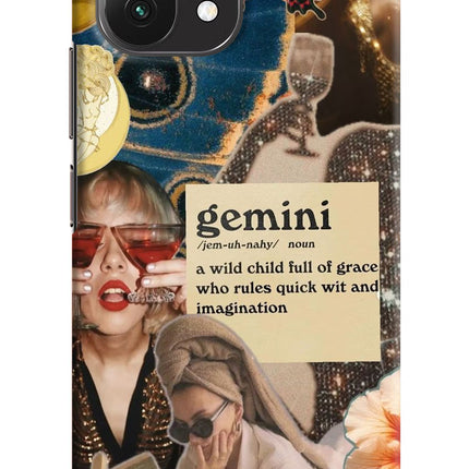 Gemini Zodiac Mi 11 Lite Hard Case Back Cover by Casekaro