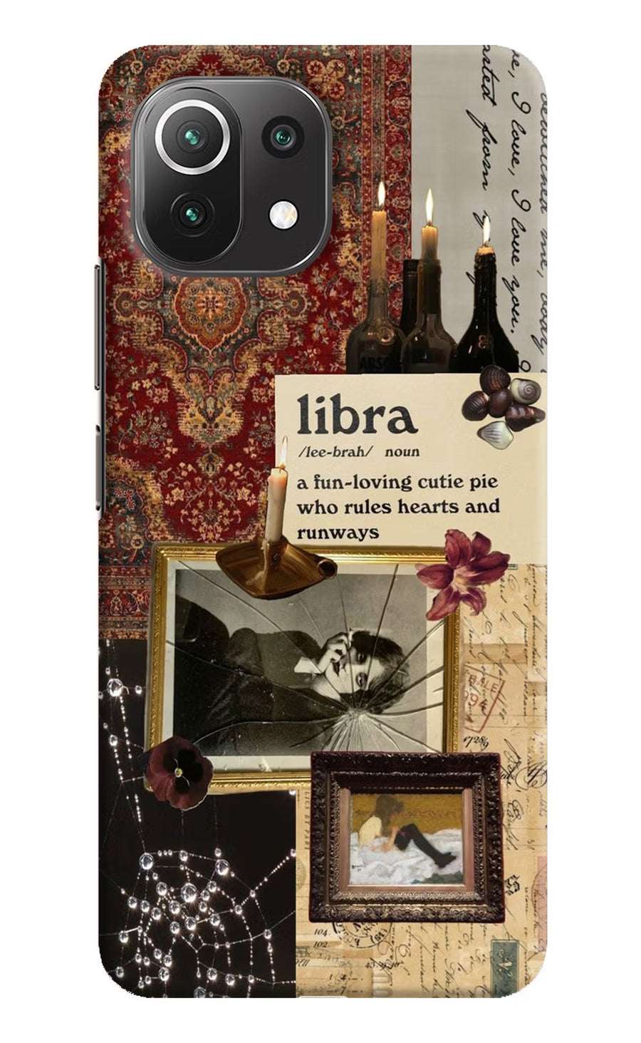 Libra Zodiac Mi 11 Lite Back Cover, Hard case