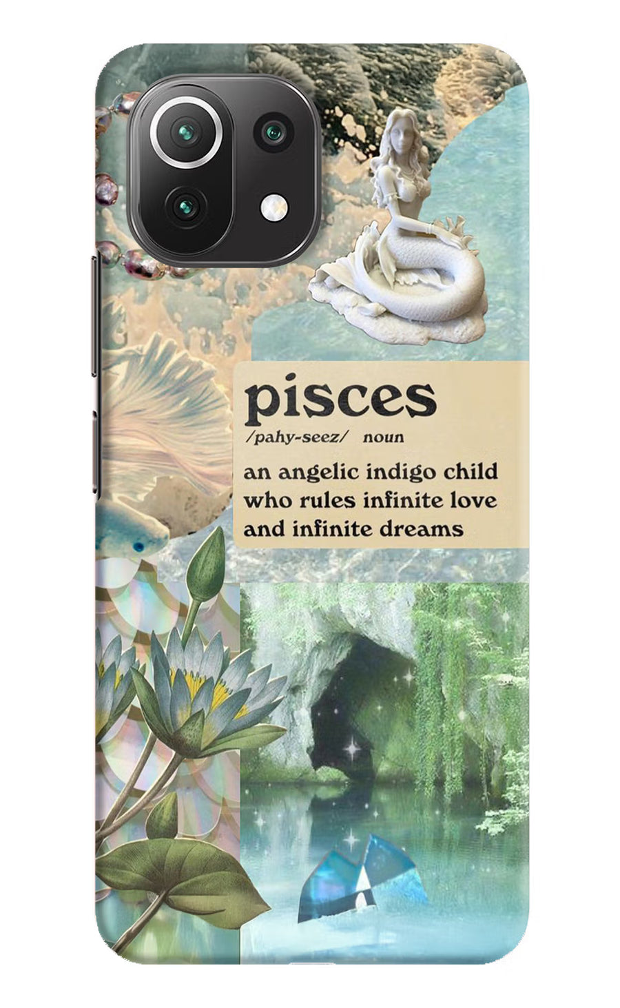 Pisces Zodiac Mi 11 Lite Back Cover, Hard case