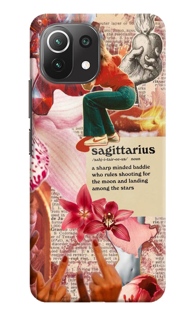 Sagittarius Zodiac Mi 11 Lite Hard Case Back Cover by Casekaro