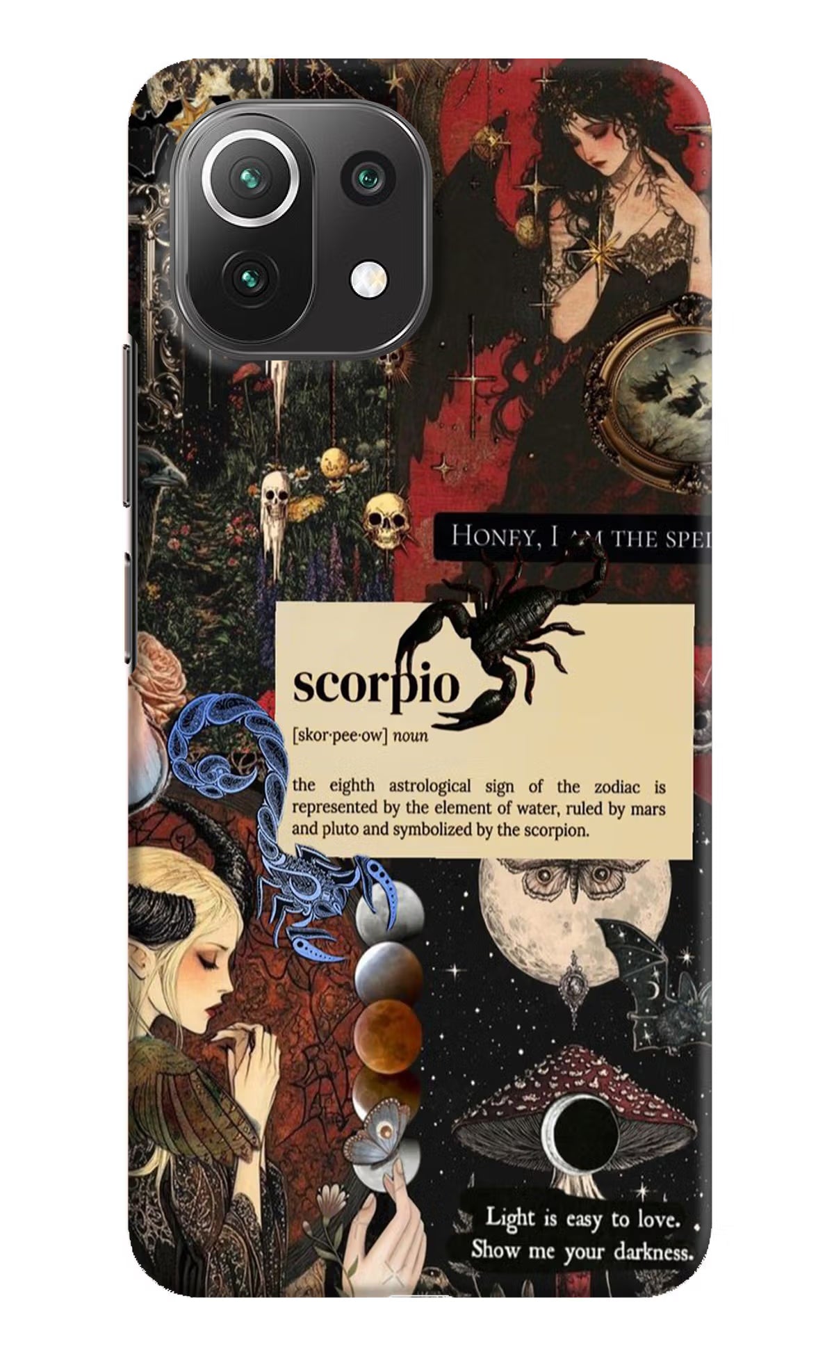 Scorpio Zodiac Mi 11 Lite Hard Case Back Cover by Casekaro