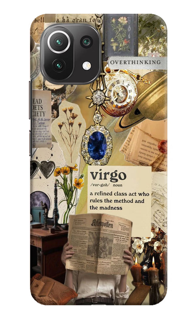 Virgo Zodiac Mi 11 Lite Hard Case Back Cover by Casekaro
