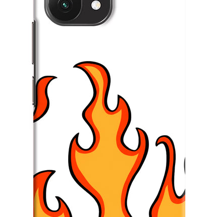 Fired Up – White Mi 11 Lite Hard Case Back Cover by Casekaro