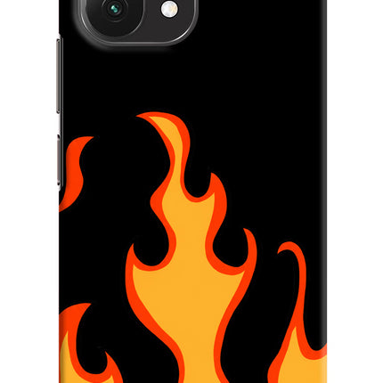 Fired Up – Black Mi 11 Lite Hard Case Back Cover by Casekaro