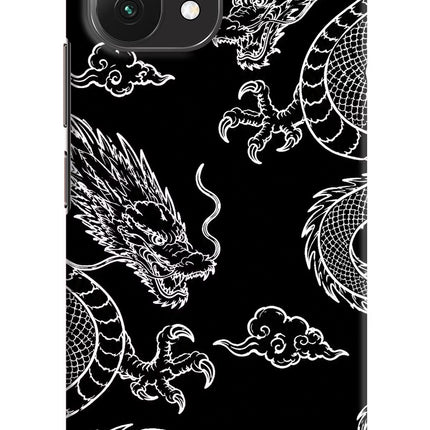 Twin Dragons Mi 11 Lite Hard Case Back Cover by Casekaro