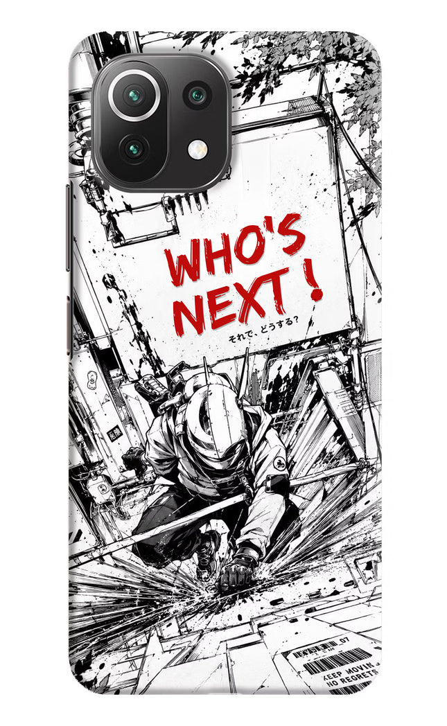 Who's Next Mi 11 Lite Hard Case Back Cover by Casekaro