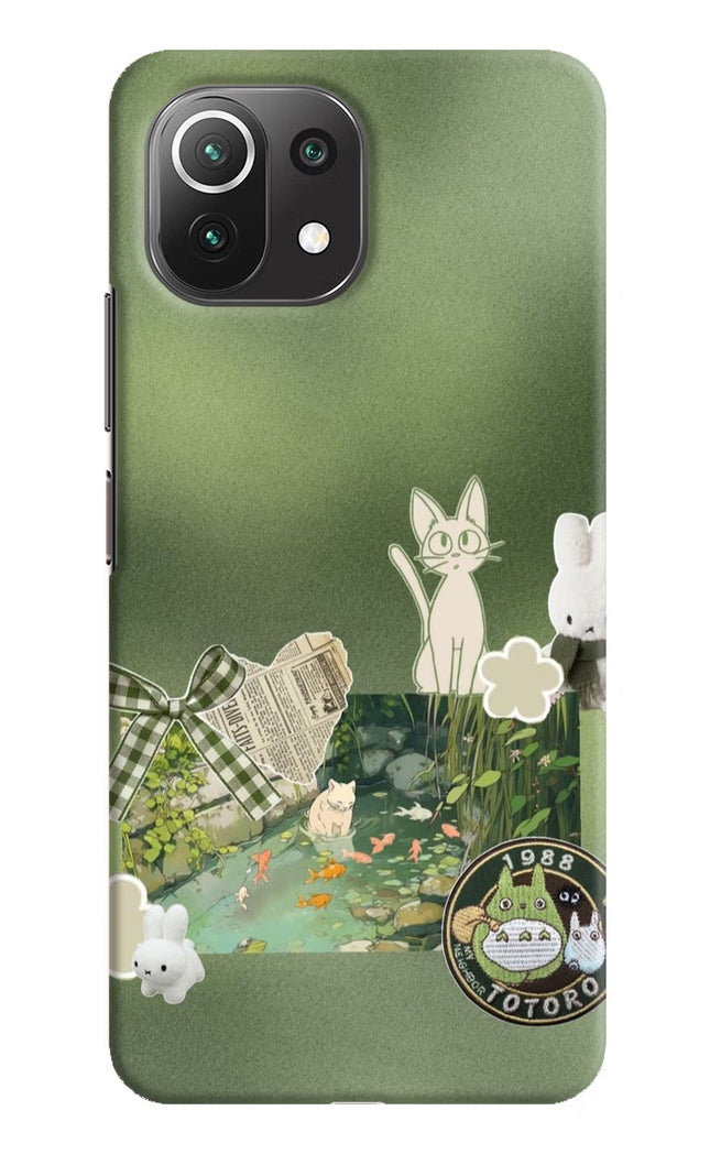 Aesthetic anime Mi 11 Lite Hard Case Back Cover by Casekaro
