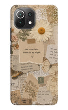 Vintage case Mi 11 Lite Hard Case Back Cover by Casekaro
