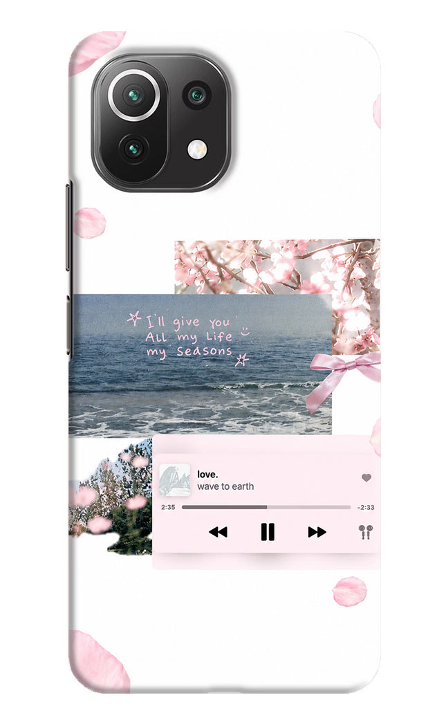 Wave to earth Mi 11 Lite Hard Case Back Cover by Casekaro
