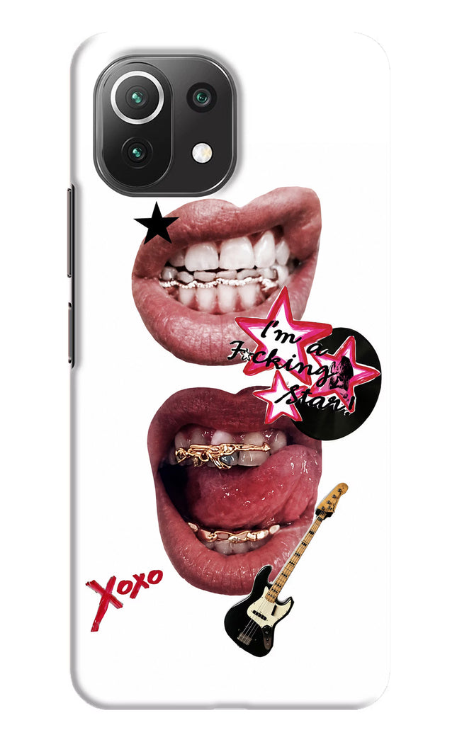 Rockstar Mi 11 Lite Hard Case Back Cover by Casekaro