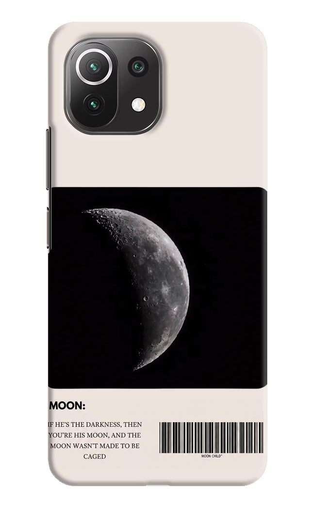 Moon Phase Mi 11 Lite Hard Case Back Cover by Casekaro