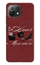 Velvet Cherry Mi 11 Lite Hard Case Back Cover by Casekaro