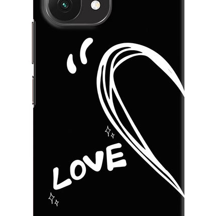 Love Line Mi 11 Lite Hard Case Back Cover by Casekaro