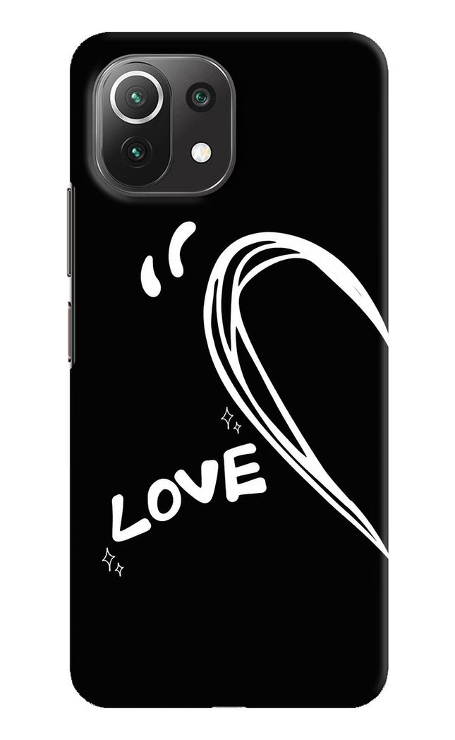 Love Line Mi 11 Lite Hard Case Back Cover by Casekaro