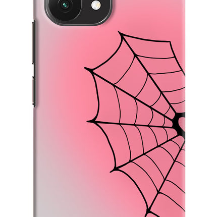 Pink Web Mi 11 Lite Hard Case Back Cover by Casekaro