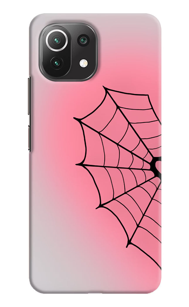 Pink Web Mi 11 Lite Hard Case Back Cover by Casekaro