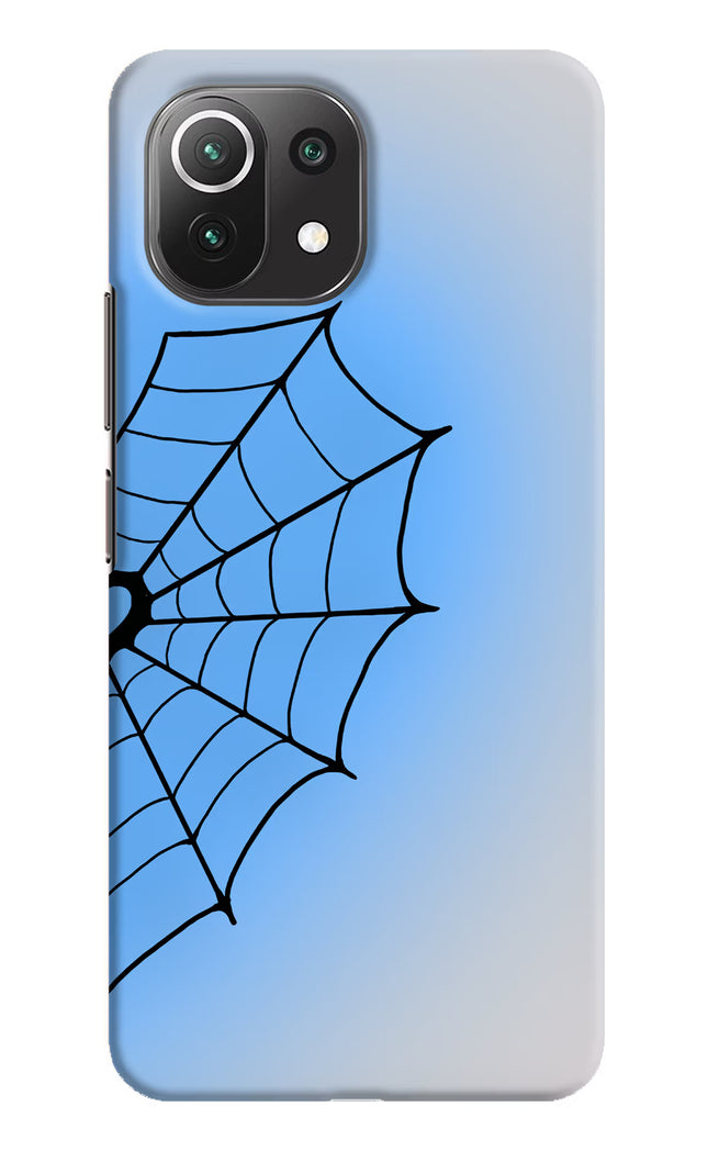 Blue Web Mi 11 Lite Hard Case Back Cover by Casekaro