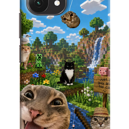 Minecraft Cat Chaos Mi 11 Lite Hard Case Back Cover by Casekaro