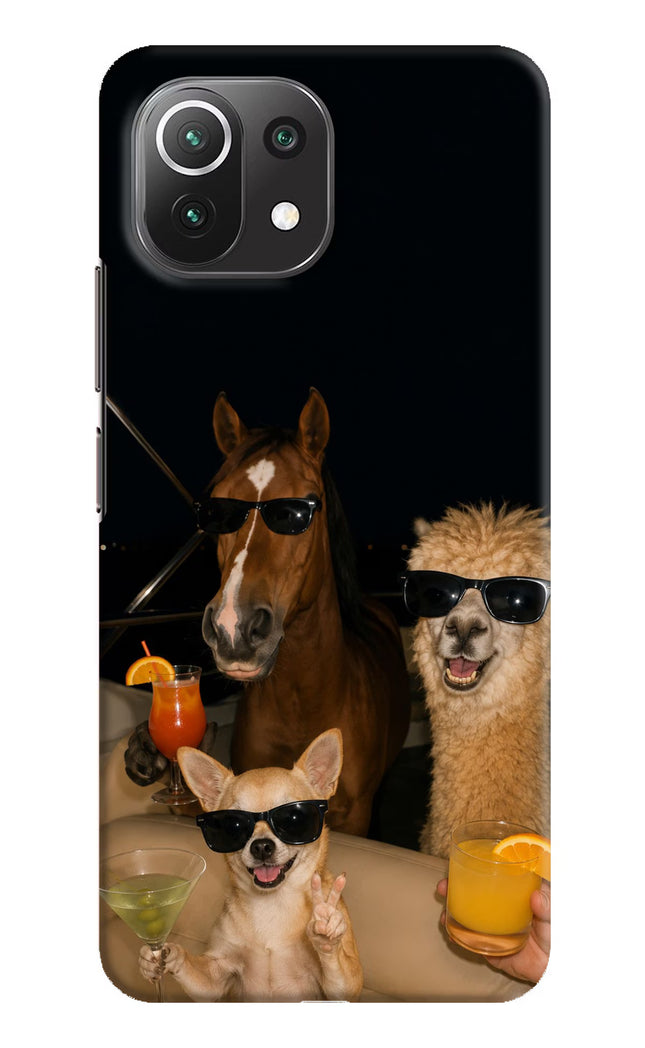 Party Squad Mi 11 Lite Hard Case Back Cover by Casekaro