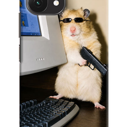 Hacker Hamster Mi 11 Lite Hard Case Back Cover by Casekaro