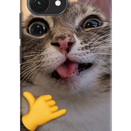 Silly Cat Call Mi 11 Lite Hard Case Back Cover by Casekaro