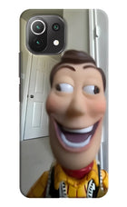 Side Eye Woody Mi 11 Lite Hard Case Back Cover by Casekaro