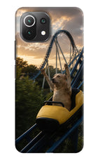 Rollercoaster Dog Mi 11 Lite Hard Case Back Cover by Casekaro