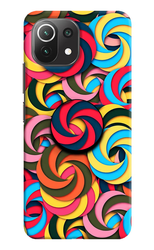 Spiral Pattern Mi 11 Lite Pop Case by Casekaro