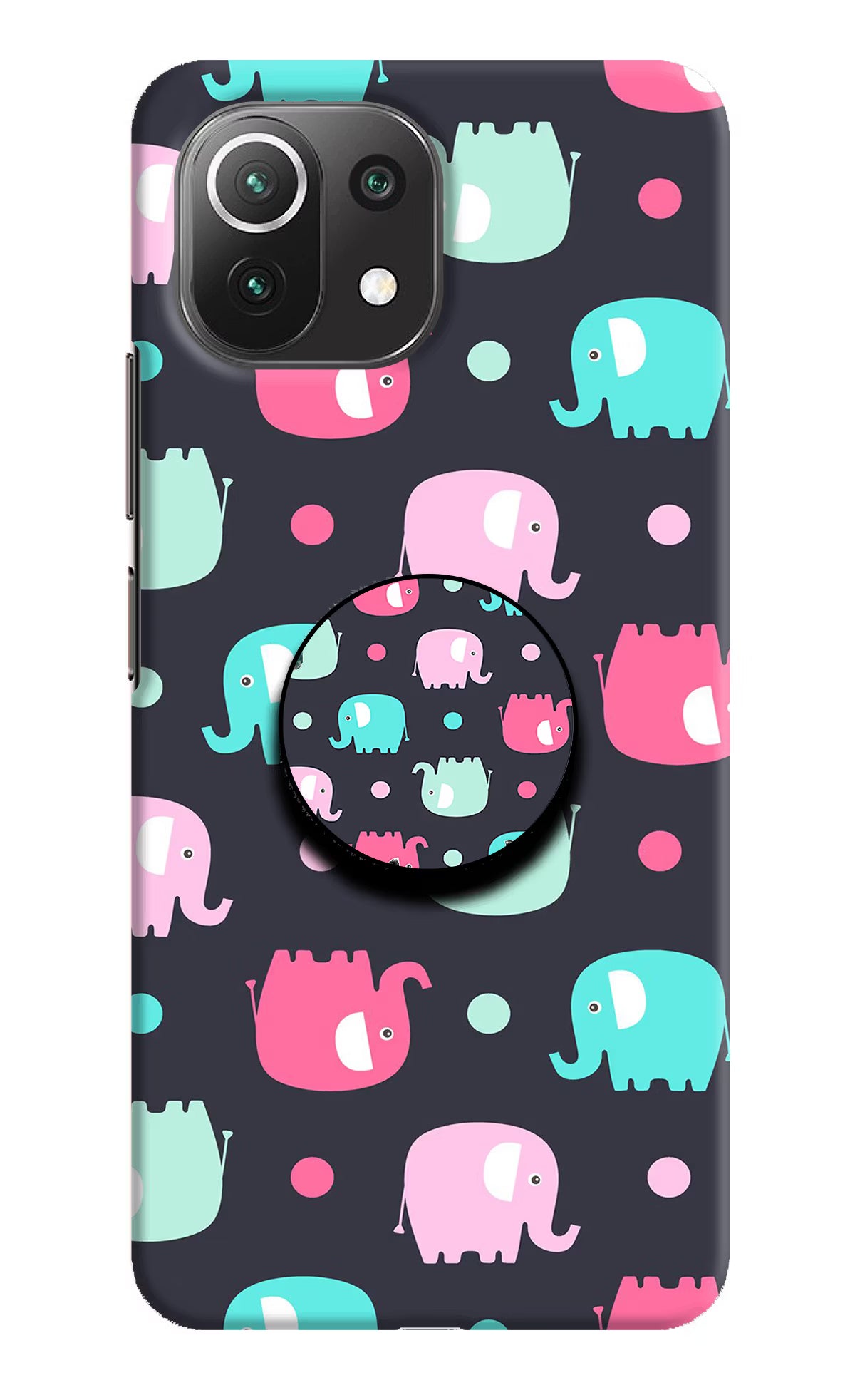Baby Elephants Mi 11 Lite Pop Case by Casekaro