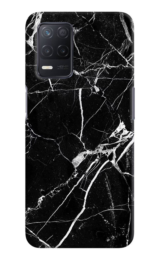 Black Marble Pattern Realme 8 5G/8s 5G Hard Case Back Cover by Casekaro