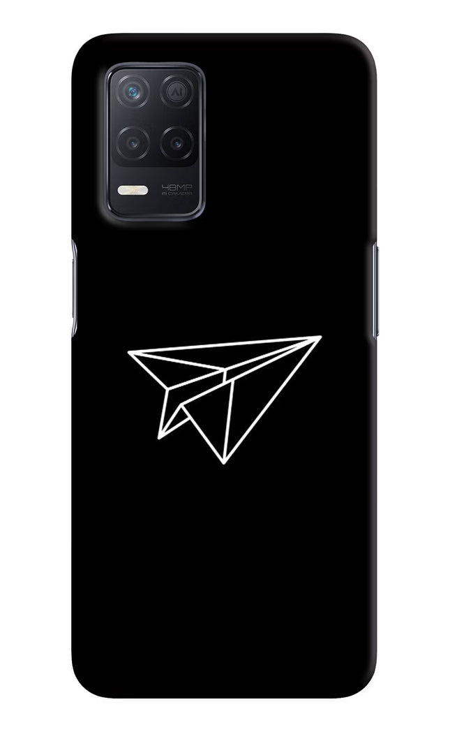 Paper Plane White Realme 8 5G/8s 5G Hard Case Back Cover by Casekaro