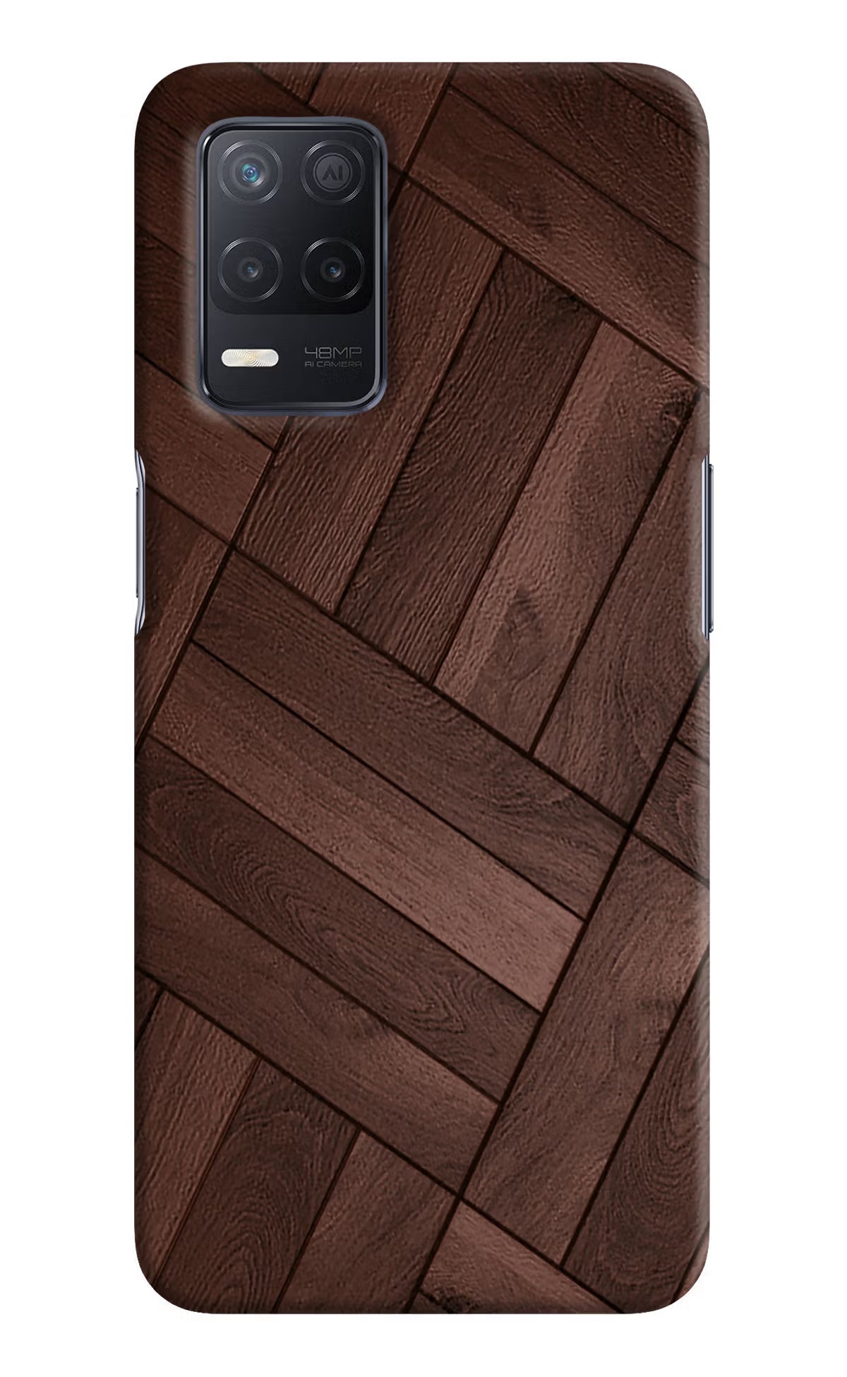 Wooden Texture Design Realme 8 5G/8s 5G Hard Case Back Cover by Casekaro