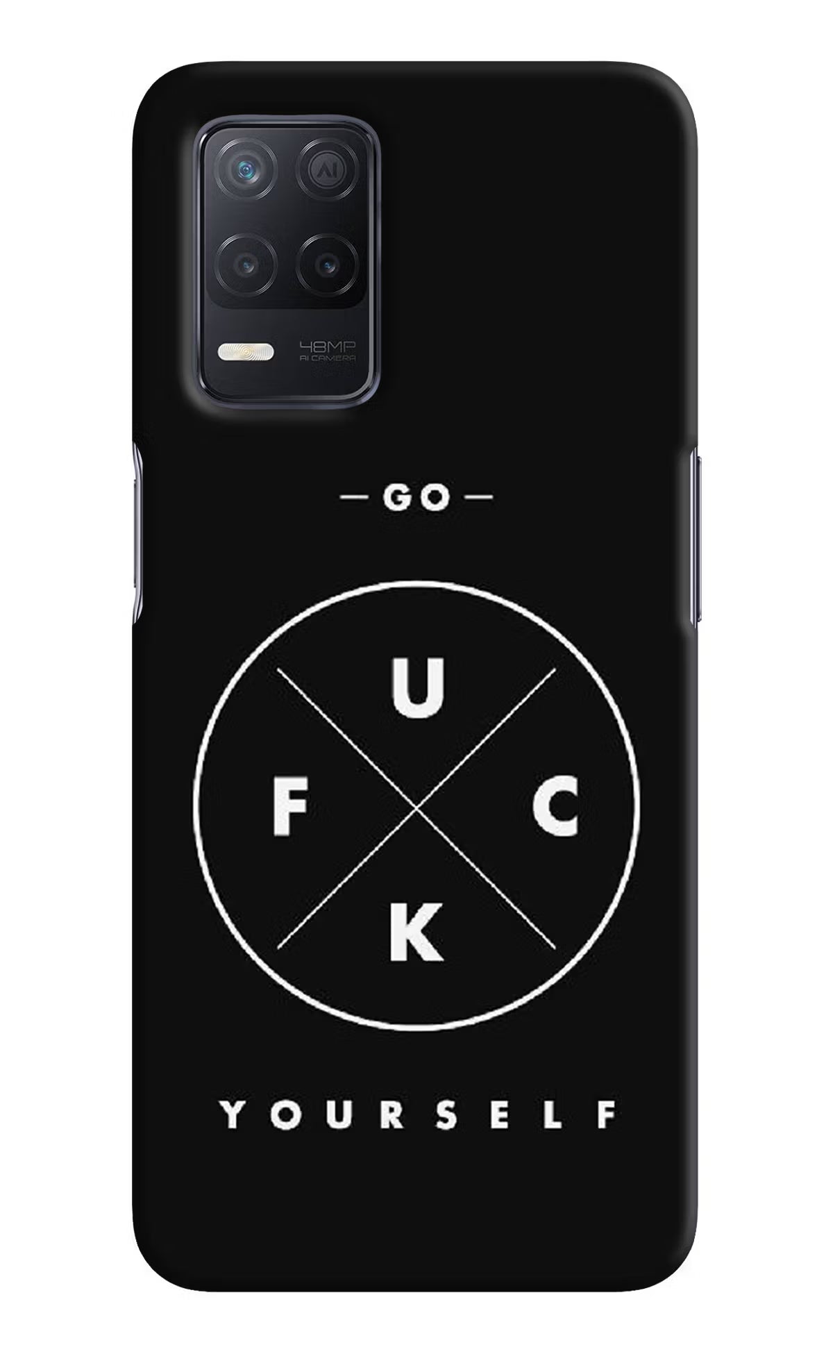 Go Fuck Yourself Realme 8 5G/8s 5G Hard Case Back Cover by Casekaro
